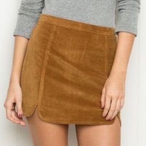 Brandy Melville velvet mini skirt NWOT